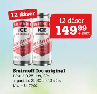 Poetzsch Padborg Smirnoff Ice original tilbud
