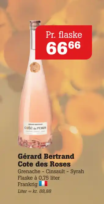 Poetzsch Padborg Gérard Bertrand Cote des Roses tilbud