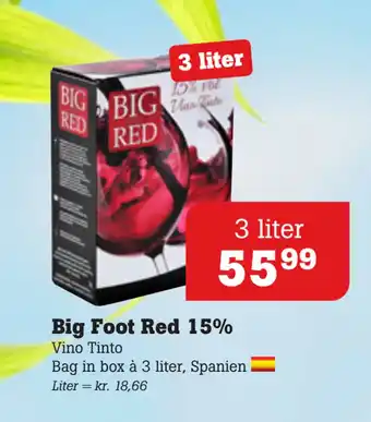 Big Foot Red 15%