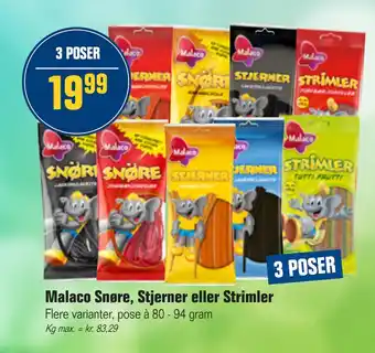 Otto Duborg Malaco Snøre, Stjerner eller Strimler tilbud