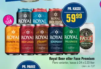 Otto Duborg Royal Beer eller Faxe Premium tilbud