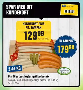 Otto Duborg Din Mesterslagter grillpølsemix tilbud