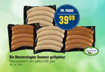 Otto Duborg Din Mesterslagter Sommer grillpølser tilbud