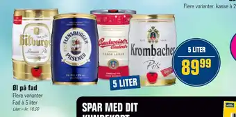 Otto Duborg Øl på fad tilbud