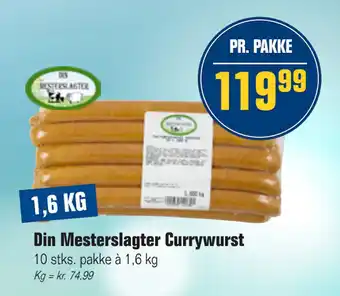 Otto Duborg Din Mesterslagter Currywurst tilbud