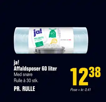 Otto Duborg ja! Affaldsposer 60 liter tilbud