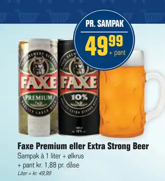 Otto Duborg Faxe Premium eller Extra Strong Beer tilbud