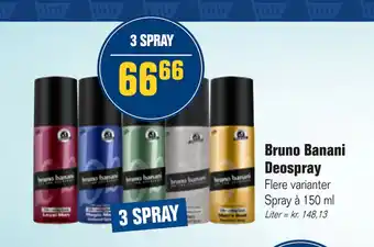 Otto Duborg Bruno Banani Deospray tilbud