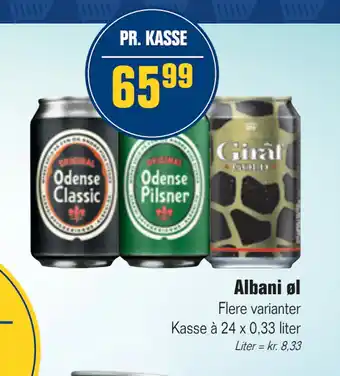 Otto Duborg Albani øl tilbud