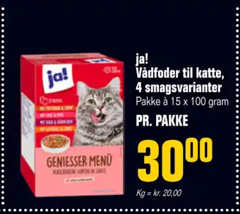 Otto Duborg ja! Vådfoder til katte, 4 smagsvarianter tilbud