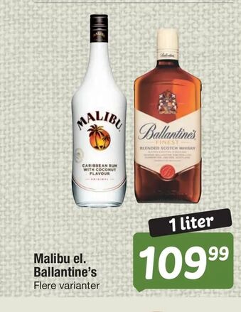 Malibu el. Ballantine's