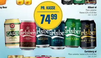 Otto Duborg Carlsberg øl tilbud