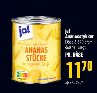 Otto Duborg ja! Ananasstykker tilbud