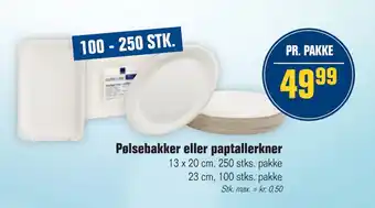 Pølsebakker eller paptallerkner