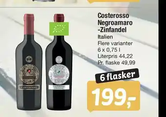 Fakta Tyskland Costerosso Negroamaro -Zinfandel tilbud