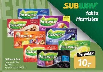 Pickwick Tea