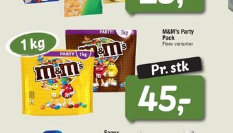 Fakta Tyskland M&M's Party Pack tilbud