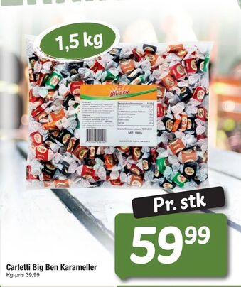 Fakta Tyskland Carletti Big Ben Karameller tilbud
