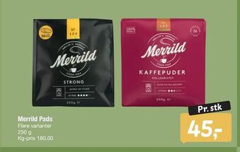 Fakta Tyskland Merrild Pads tilbud