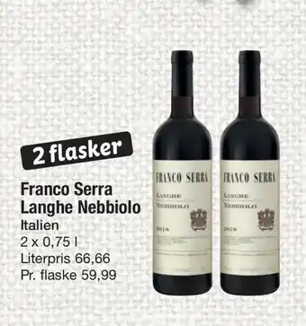 Fakta Tyskland Franco Serra Langhe Nebbiolo tilbud