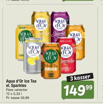 Fakta Tyskland Aqua d'Or Ice Tea el. Sparkles tilbud
