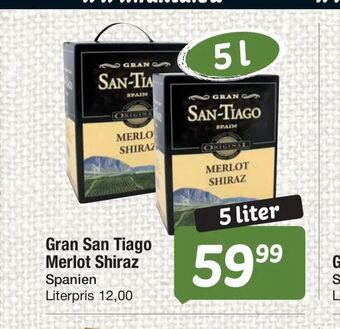 Fakta Tyskland Gran San Tiago Merlot Shiraz tilbud