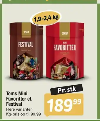 Fakta Tyskland Toms Mini Favoritter el. Festival tilbud