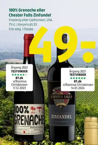Coop 365 Californisk Rødvin tilbud
