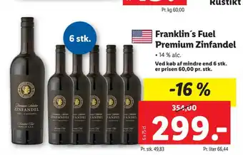 Lidl Californisk Rødvin tilbud