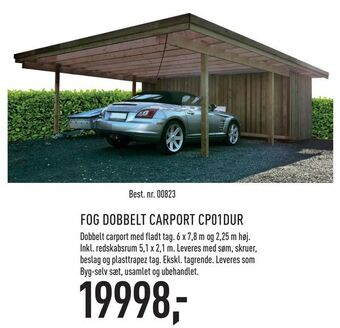 Johannes Fog Fog dobbelt carport cp01dur tilbud