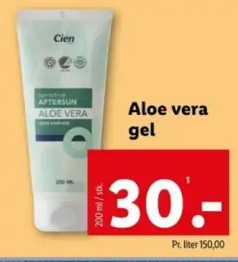 Lidl Cien Aloe vera gel tilbud