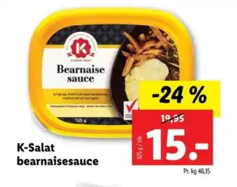 Lidl K-Salat bearnaisesauce tilbud