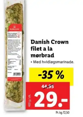 Lidl Danish Crown filet a la mørbrad tilbud