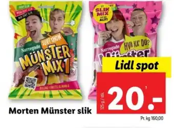 Lidl Morten Münster slik tilbud