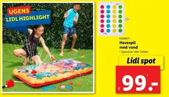 Lidl Havespil med vand tilbud