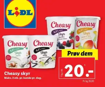 Lidl Cheasy skyr tilbud