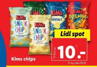 Lidl Kims chips tilbud