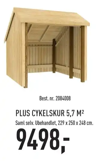 Johannes Fog Plus cykelskur 5,7 m2 tilbud