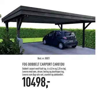 Fog dobbelt carport car01du