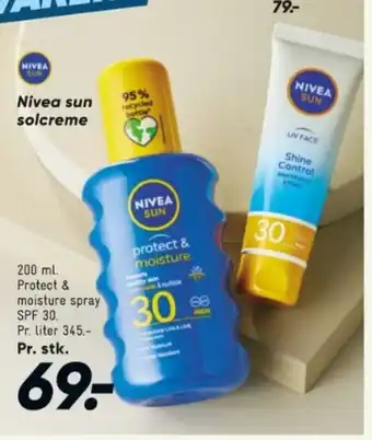 Bilka Nivea sun solcreme tilbud