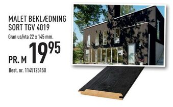 Malet beklædning sort tgv 4019