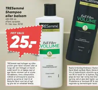 Bilka TRESemmé Shampoo eller balsam tilbud