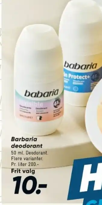 Bilka Barbaria deodorant tilbud