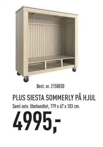 Johannes Fog Plus siesta sommerly på hjul tilbud