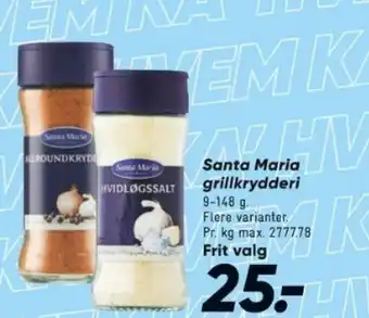 Bilka Santa Maria grillkrydderi tilbud
