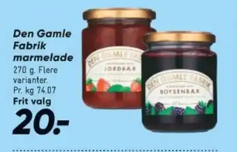 Bilka Den Gamle Fabrik marmelade tilbud