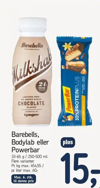 Føtex Barebells, Bodylab eller Powerbar tilbud