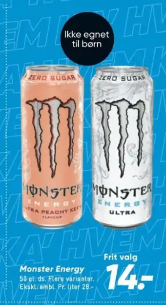 Bilka Monster Energy tilbud