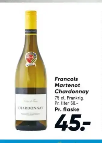 Bilka Francois Martenot Chardonnay tilbud