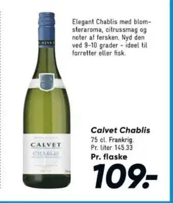 Bilka Calvet Chablis tilbud